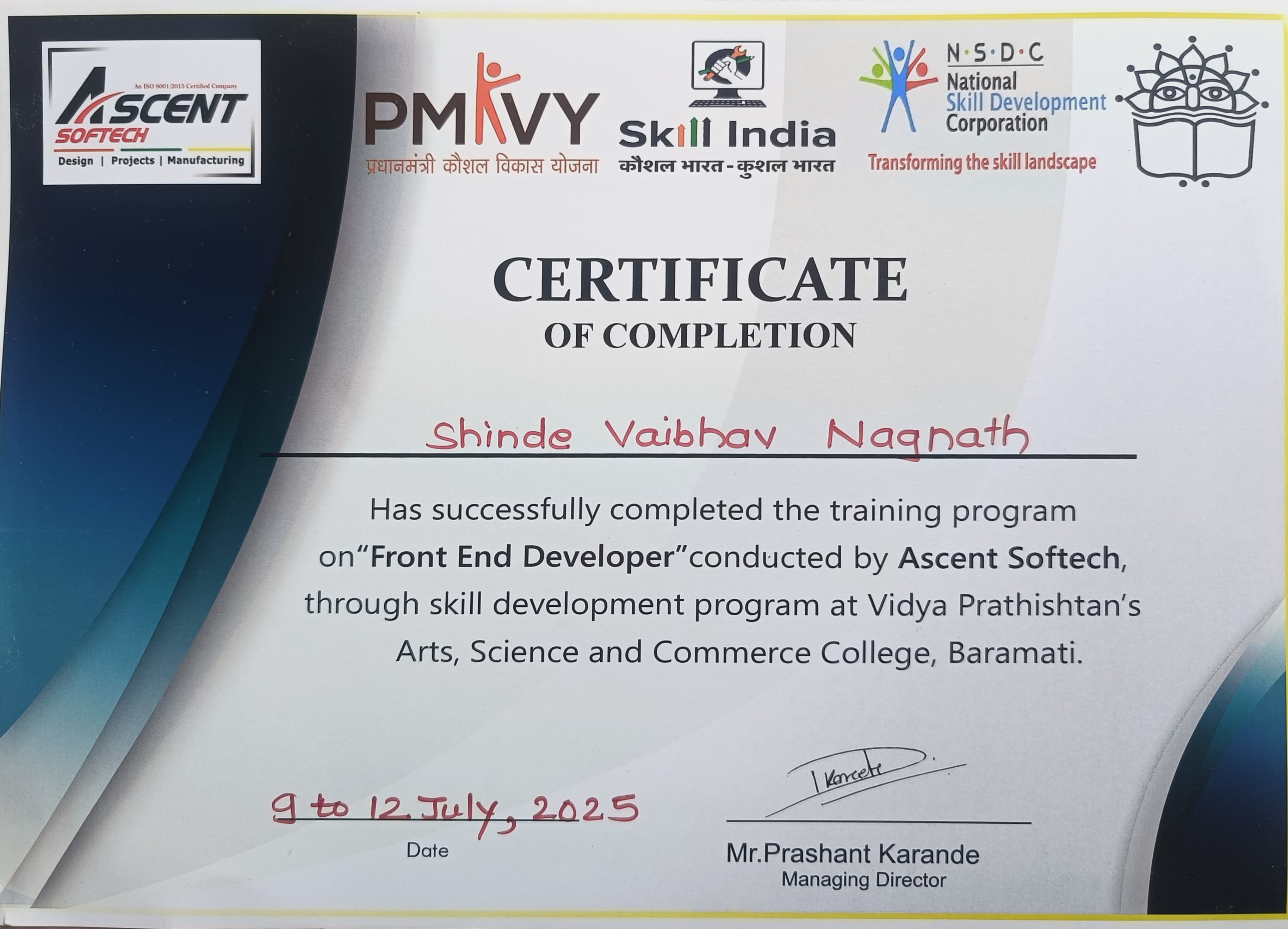 Front-End Developer Training Program